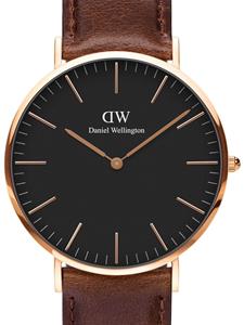 Daniel Wellington Classic Briston horloge - Zwart