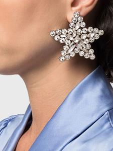 Alessandra Rich Oorclips met kristal - Zilver