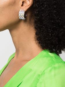 Amina Muaddi Oorringen met spikes - Zilver