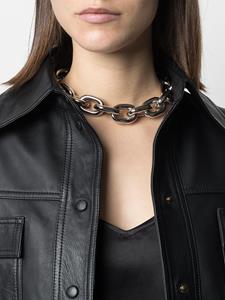 Rabanne Chunky schakelhalsketting - Zilver