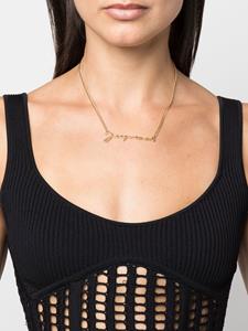 Jacquemus Halsketting met logo hanger - Goud