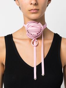 Prada Choker met roospatch - Roze