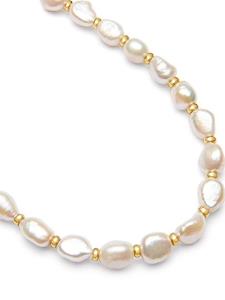 Nialaya Jewelry Choker met parel - Wit