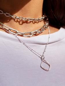 Monica Vinader Hanger met diamant - Goud