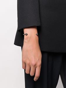 Alexander McQueen armband met tweeling doodskop en juwelen - Zilver