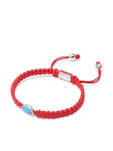 Nialaya Jewelry Armband met boos oog-detail - Rood