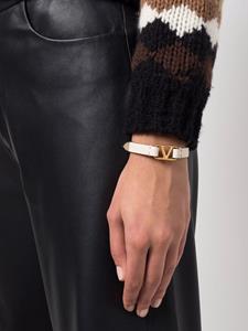 Valentino VLogo leren armband - Wit