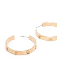 Tory Burch Oorbellen met logo-reliëf - Goud