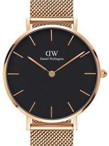 Daniel Wellington Petite Melrose horloge - Zwart