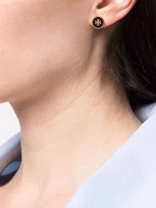 Tory Burch Oorbellen met logo - Zwart