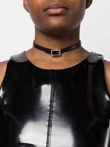 Saint Laurent Leren choker - Zwart