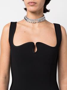 Atu Body Couture Choker met kristallen - Zilver