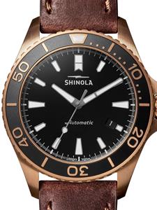 Shinola The Bronze Monster horloge - Zwart