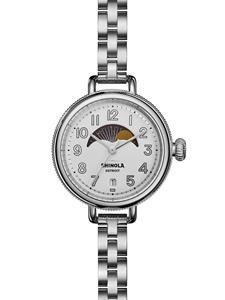 Shinola Birdy Moon Phase horloge - Zilver