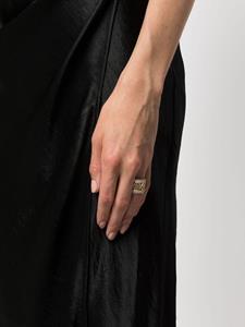 Philipp Plein hexagonal logo-charm ring - Goud