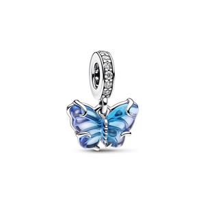Pandora 792698C01 - Blauwe Muranoglazen Vlinder - Hangende Bedel