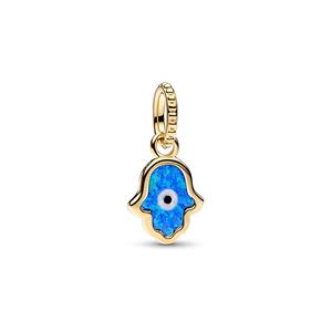 Pandora 762699C01 - Opalescent Blauwe Hamsa Hand - Hangende Bedel