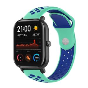 Strap-it Xiaomi Amazfit GTS sport band (aqua/blauw)