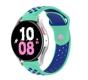 Strap-it Samsung Galaxy Watch 5 - 44mm sport band (aqua/blauw)