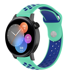 Strap-it Huawei Watch GT 3 42mm sport band (aqua/blauw)