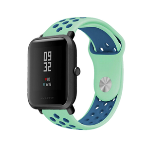Strap-it Xiaomi Amazfit Bip sport band (aqua/blauw)