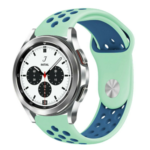 Strap-it Samsung Galaxy Watch 4 Classic 42mm sport band (aqua/blauw)