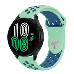 Strap-it Samsung Galaxy Watch 4 - 40mm sport band (aqua/blauw)