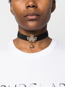 Dsquared2 Choker met logoplakkaat - Zwart