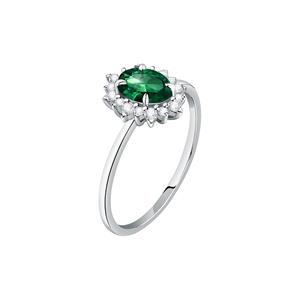 Live Diamond Damesring LDW100169012I Witgoud, gerecycleerd 375