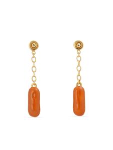 Marni hot-dog pendant earrings - Oranje