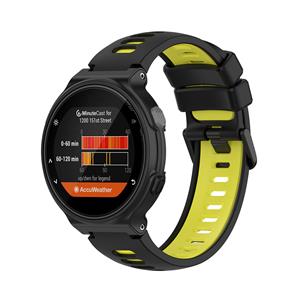 Strap-it Garmin Forerunner 235 sport bandje (zwart/geel)