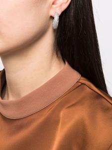 Amina Muaddi Oorringen verfraaid met kristallen - Wit