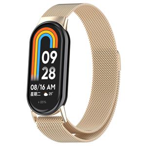 Strap-it Xiaomi Smart Band 8 Milanese band (champagne)
