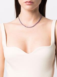 Mounser Halsketting met kristal - Zilver