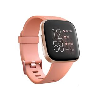 Strap-it Fitbit Versa silicone band (grapefruit)