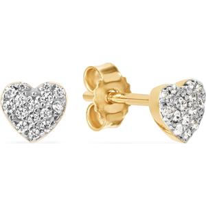 FAVS Paar Ohrstecker FAVS Damen-Ohrstecker 375er Gelbgold