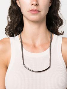 Peserico ball-chain knotted necklace - Zilver