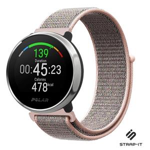 Strap-it Polar Ignite nylon band (pink sand)