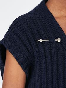 Maison Margiela Broche met gegraveerd detail - Zilver