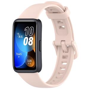 Strap-it Huawei Band 8 siliconen bandje (roze)