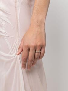 Maison Margiela engraved-logo ring - Zilver