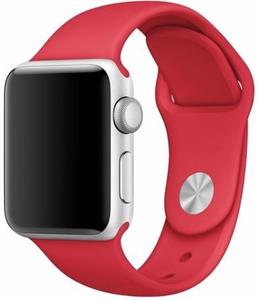 Strap-it Apple Watch SE silicone band (rood)