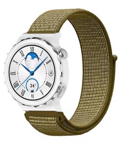 Strap-it Huawei Watch GT 3 Pro 43mm nylon band (olijf)