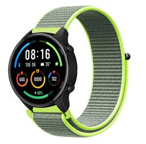 Strap-it Xiaomi Mi Watch nylon band (fluoriserend)