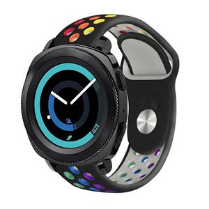 Strap-it Samsung Gear Sport sport band (zwart kleurrijk)