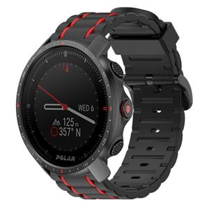 Strap-it Polar Grit X Pro sport gesp band (zwart/rood)