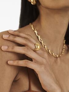 Monica Vinader Ring met verguld goud