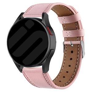 Strap-it Samsung Galaxy Watch 6 Classic 47mm modern leren bandje (roze)