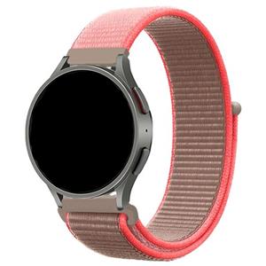Strap-it Samsung Galaxy Watch 6 - 44mm nylon band (neon pink)