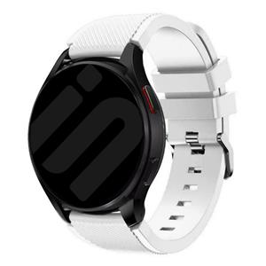 Strap-it Samsung Galaxy Watch 6 - 40mm siliconen bandje (wit)